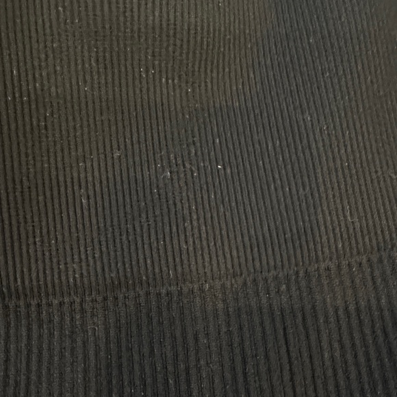 Black Ribbed athletic set - Picture 2 of 4